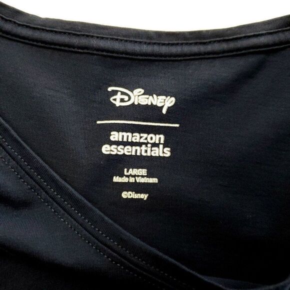 Disney Amazon Essentials Blue Minnie Mouse Blue T Shirt Short Sleeve Large Cotto - Picture 5 of 6